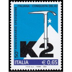 Italia Italy 2729 2004 50 aniv. conquista del K2 expedición italiana MNH Italia Italy 2729 2004 50 aniv. conquista del K2 expedición italiana MNH