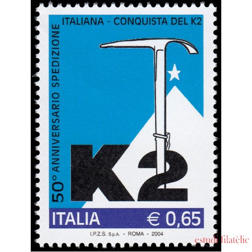 Italia Italy 2729 2004 50 aniv. conquista del K2 expedición italiana MNH