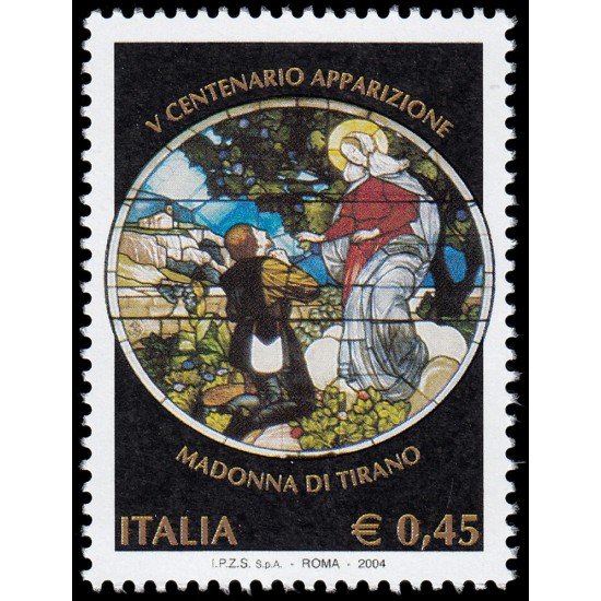 Italia Italy 2735 2004 500 aniv. aparición de la Madonna de Tirano MNH Italia Italy 2735 2004 500 aniv. aparición de la Madonna de Tirano MNH