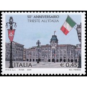 Italia Italy 2744 2004 50 aniv. retrocesión de Trieste a italia MNH