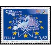 Italia Italy 2746 2004 Ratificación del Tratado una Constitución para Europa MNH