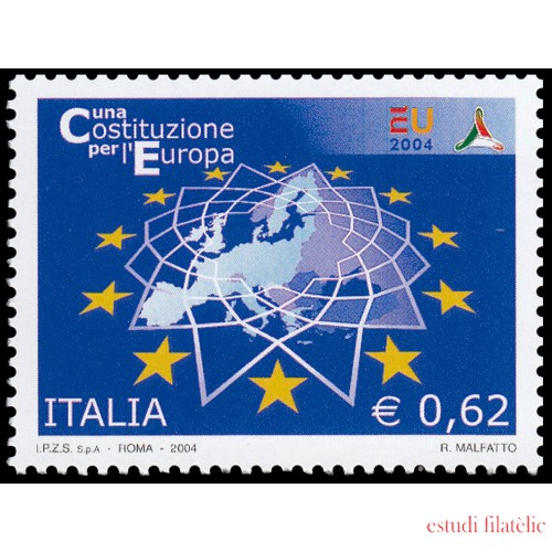 Italia Italy 2746 2004 Ratificación del Tratado una Constitución para Europa MNH