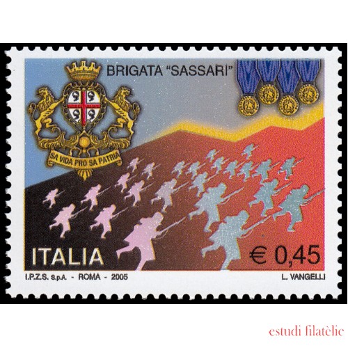 Italia Italy 2765 2005 Instituciones Armada Brigada Sassari MNH