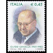Italia Italy 2801 2005 Personalidades Guido Gonella Periodista y político MNH
