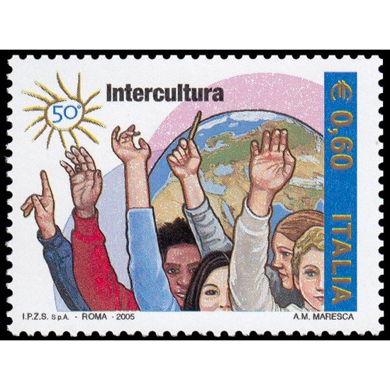 Italia Italy 2803 2005 50 aniv. Asociación Intercultura MNH Italia Italy 2803 2005 50 aniv. Asociación Intercultura MNH