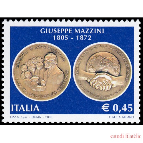 Italia Italy 2813 2005 Personalidades Giuseppe Mazzini MNH