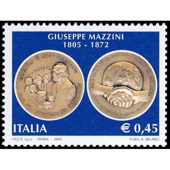 Italia Italy 2813 2005 Personalidades Giuseppe Mazzini MNH Italia Italy 2813 2005 Personalidades Giuseppe Mazzini MNH