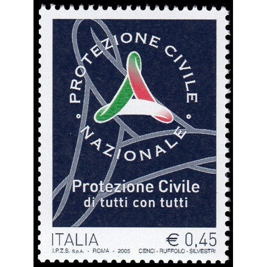 Italia Italy 2815 2005 Protección Civil Nacional MNH Italia Italy 2815 2005 Protección Civil Nacional MNH
