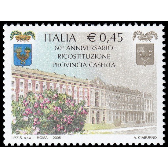 Italia Italy 2820 2005 60 aniv. Reconstitución provincia de Caserta MNH Italia Italy 2820 2005 60 aniv. Reconstitución provincia de Caserta MNH
