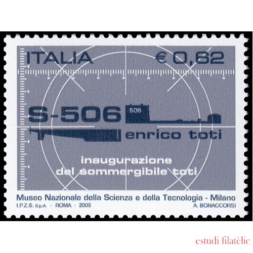 Italia Italy 2821 2005 Inauguración del submarino  Enrico Toti MNH