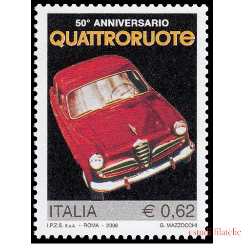 Italia Italy 2827 2006 Automovilismo 50 aniv. Quattroruote MNH