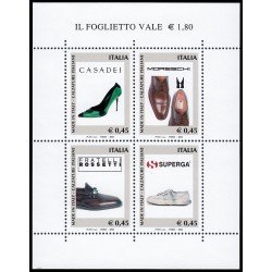 Italia Italy HB 38 2004 Zapatos italianos MNH Italia Italy HB 38 2004 Zapatos italianos MNH