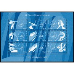 Italia Italy HB 40 2006 Juegos Olímpicos de invierno en Turín MNH Italia Italy HB 40 2006 Juegos Olímpicos de invierno en Turín MNH