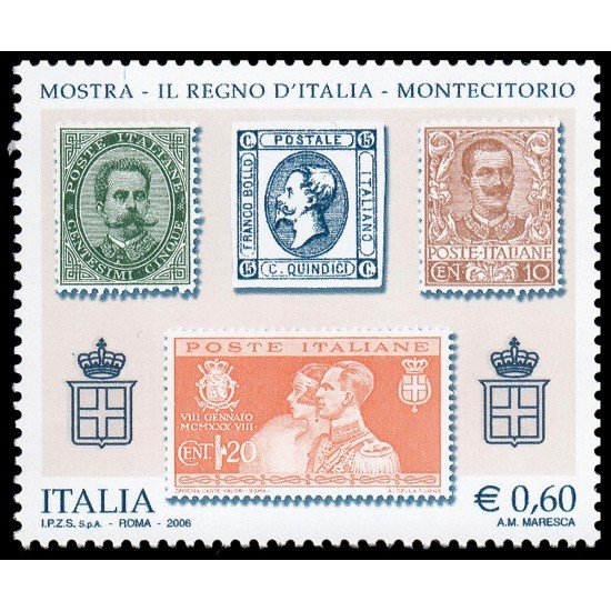 Italia Italy 2841 2006 Exposición Filatélica El Reino de Italia MNH Italia Italy 2841 2006 Exposición Filatélica El Reino de Italia MNH