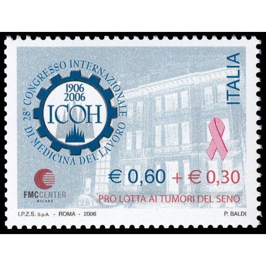 Italia Italy 2844 2006 XXVIII Congreso internacional de medicina de trabajo MNH Italia Italy 2844 2006 XXVIII Congreso internacional de medicina de trabajo MNH