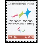 Italia Italy 2845 2006 IX Juegos Paralímpicos de invierno en Turín MNH