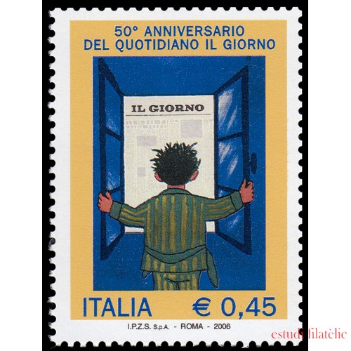 Italia Italy 2862 2006 50 aniv. periódico Il Giorno MNH