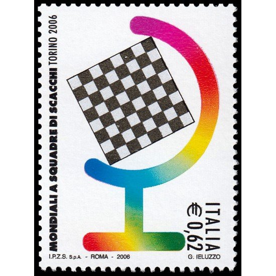 Italia Italy 2874 2006 Mundiales de ajedrez Turín MNH Italia Italy 2874 2006 Mundiales de ajedrez Turín MNH