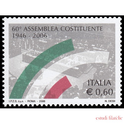 Italia Italy 2875 2006 60 aniv. Asamblea Constituyente MNH