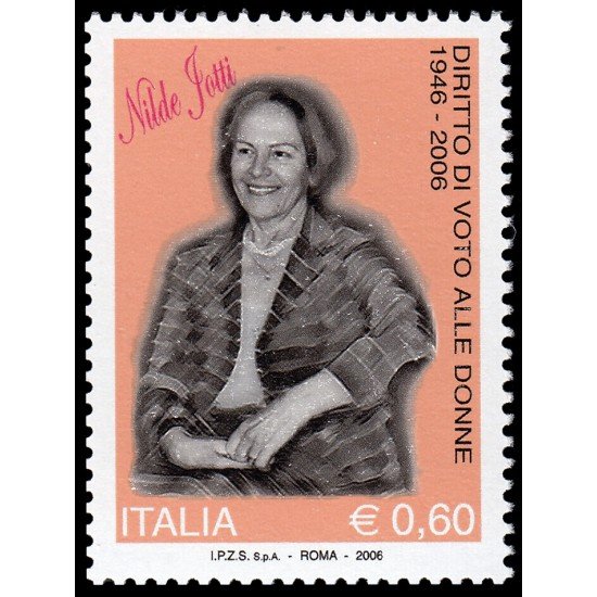 Italia Italy 2876 2006 60 aniv. Derecho a voto de las mujeres MNH Italia Italy 2876 2006 60 aniv. Derecho a voto de las mujeres MNH