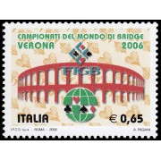 Italia Italy 2878 2006 Campeonato mundial de Bridge en Verona MNH