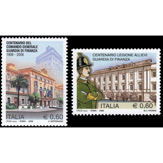 Italia Italy 2880/81 2006 Armada 100 aniv. Custodia financiera MNH Italia Italy 2880/81 2006 Armada 100 aniv. Custodia financiera MNH