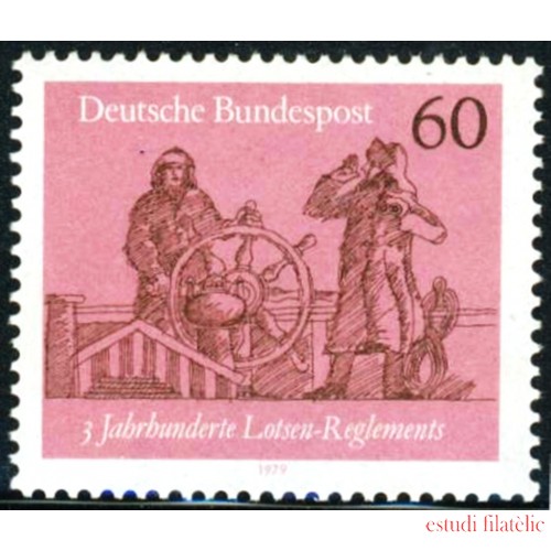 BA2/S Alemania Federal Germany Nº  868  1979 300 Aniv. reglamentos de amarre Lujo