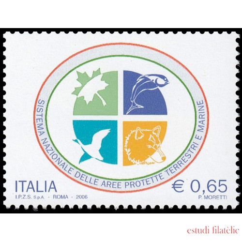 Italia Italy 2893 2006 Organización Nacional para la protección de zonas terrestres y marítimas MNH