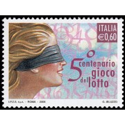 Italia Italy 2895 2006 500 aniv. juego de la lotería MNH