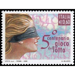 Italia Italy 2895 2006 500 aniv. juego de la lotería MNH Italia Italy 2895 2006 500 aniv. juego de la lotería MNH