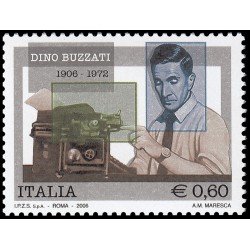 Italia Italy 2897 2006 Personalidades Literatura Dino Buzzati MNH Italia Italy 2897 2006 Personalidades Literatura Dino Buzzati MNH