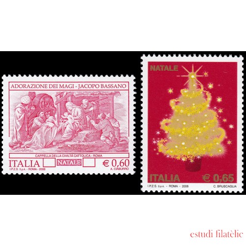 Italia Italy 2898/99 2006 Navidad MNH