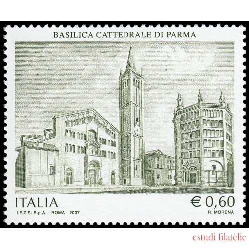 Italia Italy 2906 2007 Patrimonio Artístico y Cultural  Basílica Catedral de Parma MNH