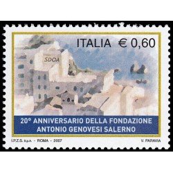 Italia Italy 2911 2007 20 aniv. Fundación Antonio Genovesi Salerno MNH Italia Italy 2911 2007 20 aniv. Fundación Antonio Genovesi Salerno MNH