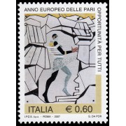 Italia Italy 2916 2007 Año Europeo de la igualdad de oportunidades para todos MNH