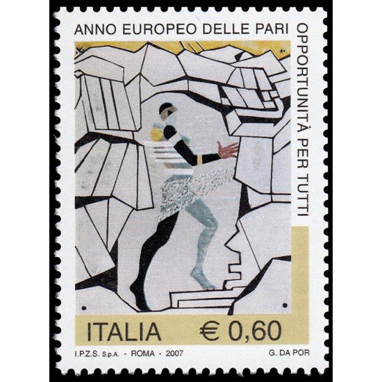 Italia Italy 2916 2007 Año Europeo de la igualdad de oportunidades para todos MNH Italia Italy 2916 2007 Año Europeo de la igualdad de oportunidades para todos MNH