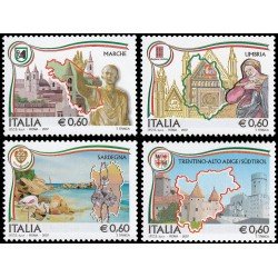 Italia Italy 2920/23 2007 Regiones italianas MNH Italia Italy 2920/23 2007 Regiones italianas MNH