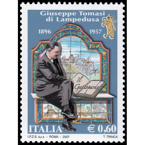 Italia Italy 2931 2007 Personalidades Literatura Giuseppe Tomasi di Lampedusa MNH Italia Italy 2931 2007 Personalidades Literatura Giuseppe Tomasi di Lampedusa MNH