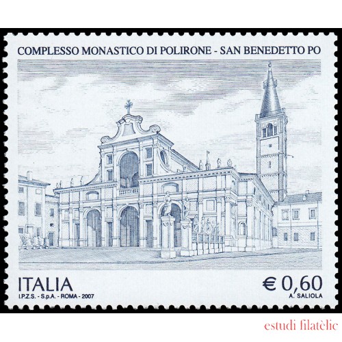 Italia Italy 2938 2007 Complejo Monástico de Polirone San Benedetto Po MNH