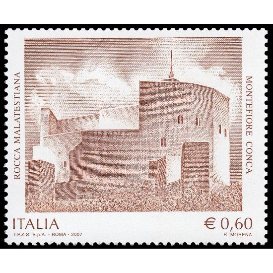 Italia Italy 2939 2007 Castillo Rocca Malatestiana en Montefiore Conca MNH Italia Italy 2939 2007 Castillo Rocca Malatestiana en Montefiore Conca MNH