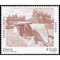 Italia Italy 2943 2007 Patrimonio Artístico y Cultural Dolmen la Chianca Bisceglie MNH Italia Italy 2943 2007 Patrimonio Artístico y Cultural Dolmen la Chianca Bisceglie MNH