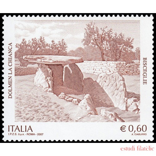 Italia Italy 2943 2007 Patrimonio Artístico y Cultural Dolmen la Chianca Bisceglie MNH
