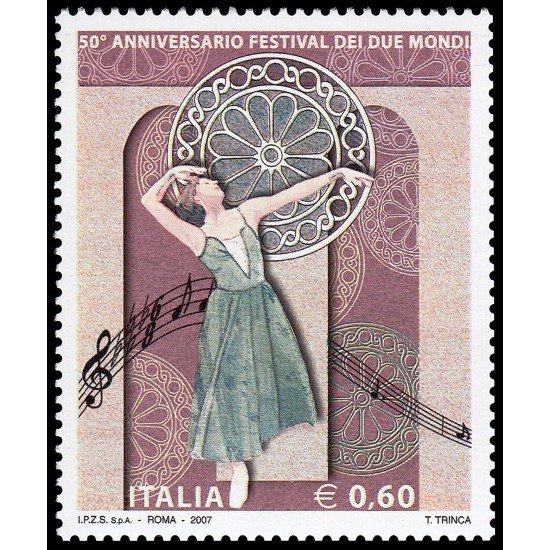 Italia Italy 2946 2007 50 aniv. Festival de los Dos Mundos MNH Italia Italy 2946 2007 50 aniv. Festival de los Dos Mundos MNH