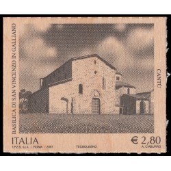 Italia Italy 2947 2007 Patrimonio Artístico y Cultural Basílica de San Vicente Galliano en Cantú Autoadhesivo Italia Italy 2947 2007 Patrimonio Artístico y Cultural Basílica de San Vicente Galliano en Cantú Autoadhesivo