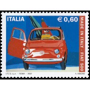 Italia Italy 2949 2007 Productos de Italia automóvil Fiat 500 MNH