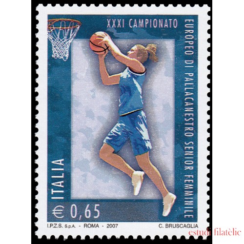 Italia Italy 2958 2007 XXXI Campeonato de baloncesto europeo senior femenino MNH