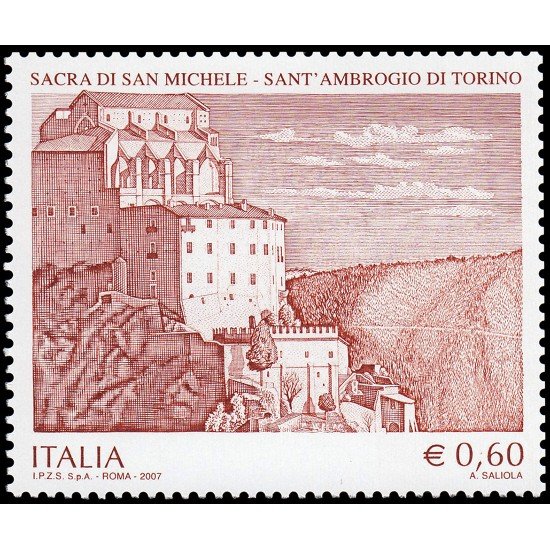 Italia Italy 2959 2007 Patrimonio Artístico y Cultural La Sacra di San MIchele MNH Italia Italy 2959 2007 Patrimonio Artístico y Cultural La Sacra di San MIchele MNH