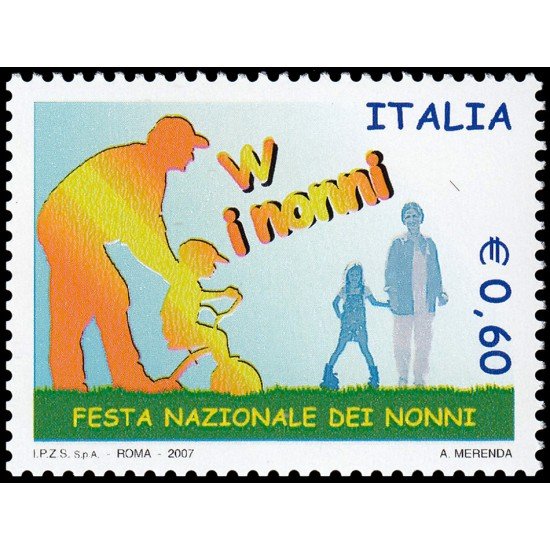 Italia Italy 2962 2007 Fiesta Nacional de los abuelos MNH Italia Italy 2962 2007 Fiesta Nacional de los abuelos MNH