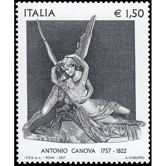 Italia Italy 2963 2007 Personalidades Escultura Antonio Canova MNH Italia Italy 2963 2007 Personalidades Escultura Antonio Canova MNH