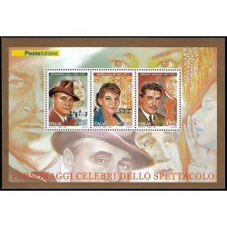 Italia Italy HB 44 2007 Personalidades del mundo del espectáculo MNH Italia Italy HB 44 2007 Personalidades del mundo del espectáculo MNH